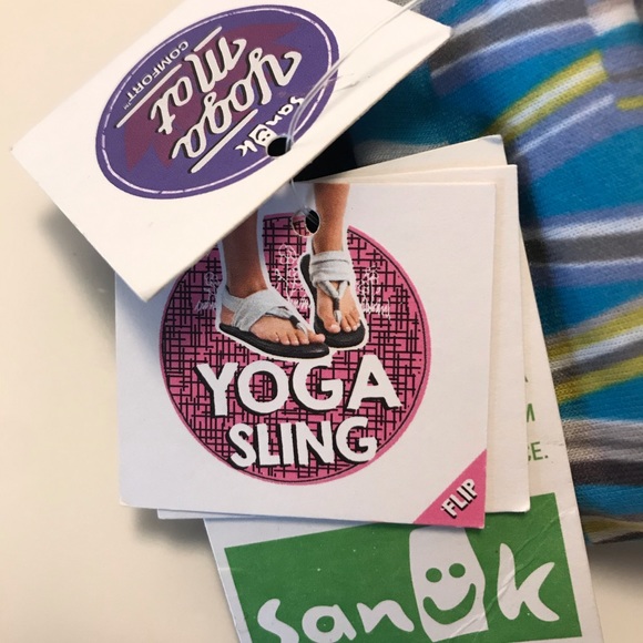 Sanuk Yoga Sling Sandals Multicolor Comfort NWT Size 8 - Picture 8 of 11